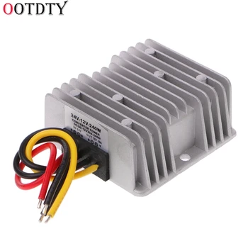 

OOTDTY Voltage Converter 24V DC To 12V DC 20A 240W Stepdown Waterproof Truck Adapter
