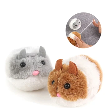 

Cute Plush Vibration Cute Fat Mouse Pet Cat Toy Chasing Fun Playing Squeaker