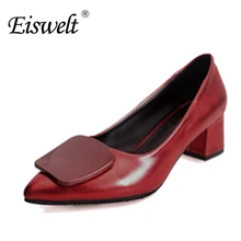 EISWELT Spring Fashion Low Heels Schuhe Frauen Casual Solide Plattform Frauen Schuhe Sexy Büro Frauen Pumpt # ZJF42