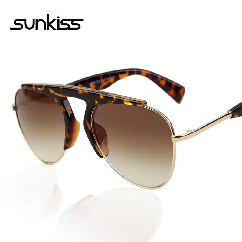 semi rimless designer sunglasses
