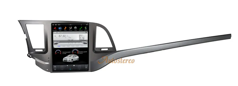 Discount Android7.1 Tesla style 10.4 inch Car No DVD Player GPS Navigation For Hyundai ELANTRA 2016 2017 2018 radio stereo multimedia 7