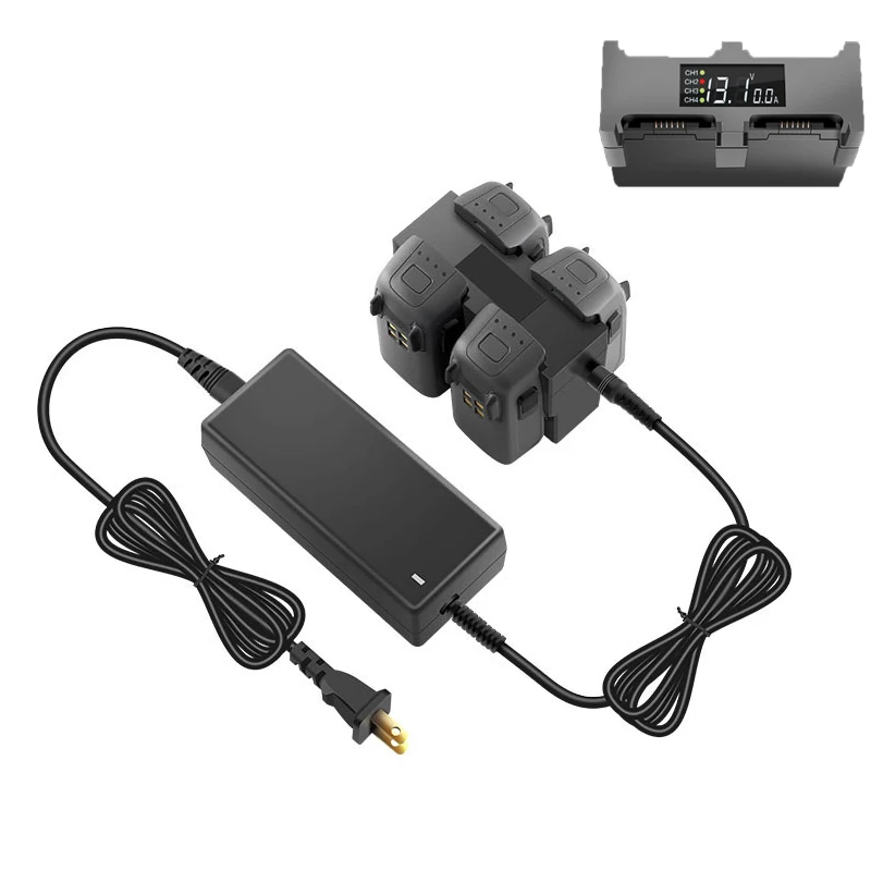 Battery charger Intelligent housekeeper Digital display Charging Split charge board AC 100-240V 5060Hz for DJI spark drone 1 (6)