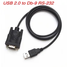USB 2,0 к RS232 9Pin Db9 USB преобразователь Штекерный последовательный кабель для Win 10/8/7