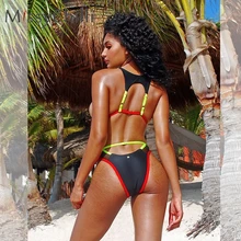 MissyChilli неоновый черный сексуальный Летний Бикини Микро Женский треугольный бразильский купальник женские купальные костюмы купальный костюм бикини