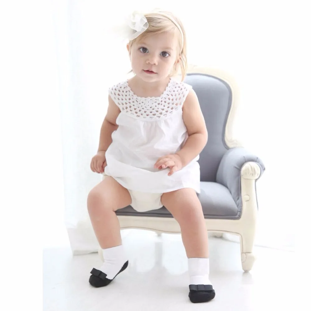 Sepatu Bayi Lucu Gadis Kulit Hitam Pita Busur Utama Anti Slip Boots