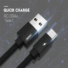 USB Remax Тип C Дата-кабель для быстрой передачи данных зарядки USB C MALE(Папа) плетеный Тип кабеля type-c Зарядное устройство тросиковый кабель для Xiaomi Mi5/samsung/OnePlus 2