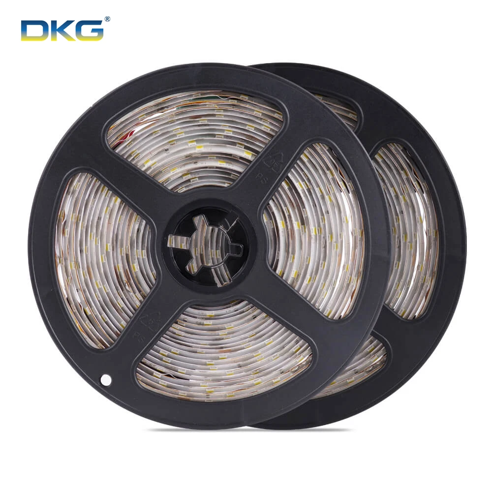 DKG 5 м RGB Светодиодная лента Водонепроницаемая DC 12 V SMD 5050 2835 60 светодиодов/м