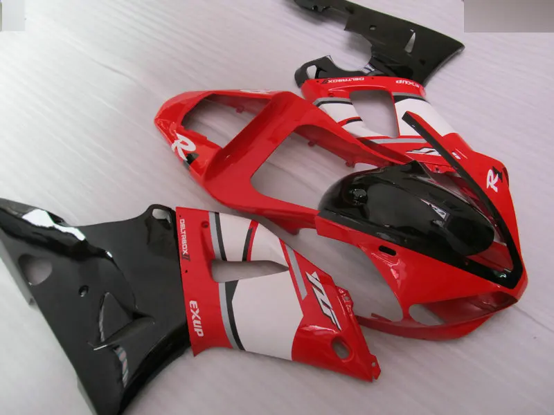 

Motorcycle Fairing kit for YAMAHA YZFR1 00 01 YZF R1 2000 2001 YZF1000 yzfr1 ABS Red white black Fairings set+gifts YH33