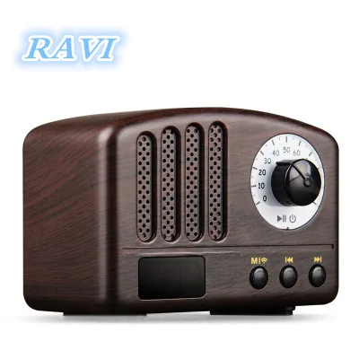 Деревянный Ретро беспроводной мини Bluetooth динамик AUX вход TF карта fm плеер|wireless mini