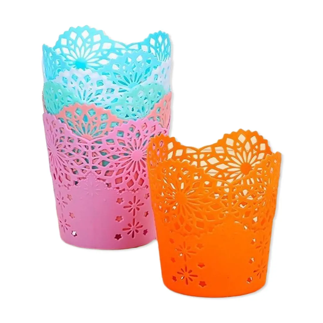 Multifunctional creative Makeup Brush Holder Rubbish Storage Desktop Ornament Crafts Storage Basket makeup organizer storage box