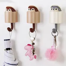 Creative Cute Squirrel Hook Strong Glue Door Hook Hook Multi-function Home Bedroom Living Room Hook