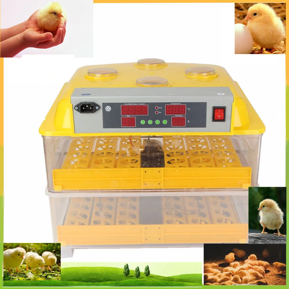 

Hot Sale! Digital 96 Egg Incubator Large Capacity Fully Hatchery Poultry Machine Automatic Control Industrial Commercial Use