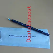 1 Набор сапфировых лезвий 3,0 мм ZT113 кератомический офтальмологический хирургический инструмент для глаз