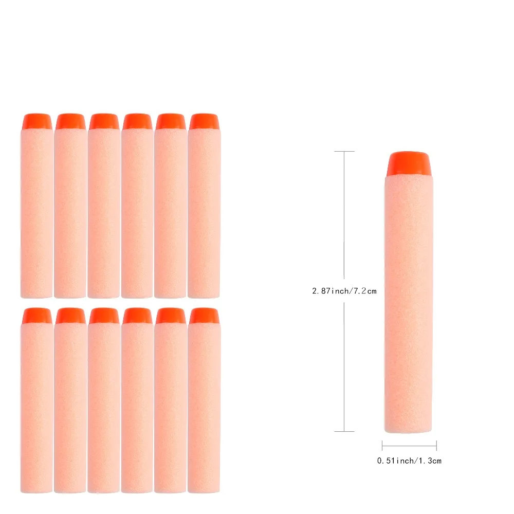 100 шт. для Nerf пулями мягкими дырочку головы 7 2 см заправка игрушка дартс оружейные