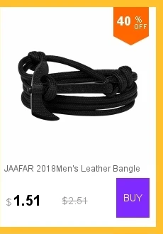 JAAFAR высококачественный черный ретро список Модный повседневный Плетеный Браслет-талисман 5-круглые браслеты браслет для пары