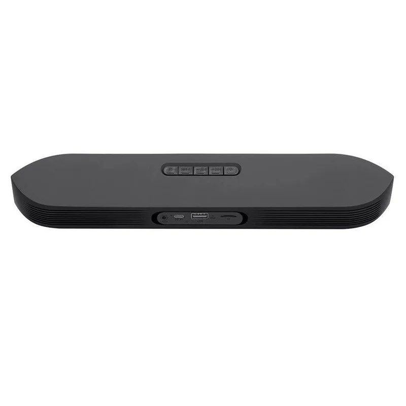 AMTERBEST Y-03 Bluetooth Speaker Support TF Card AUX FM Radio with LED Clock Display Portable Wireless Loudspeaker For Phone