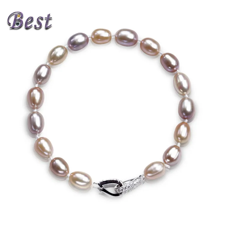 Best Pearl 100 Real Natural Freshwater Bracelet With 925 Real Natural Freshwater Pearl Bracelet