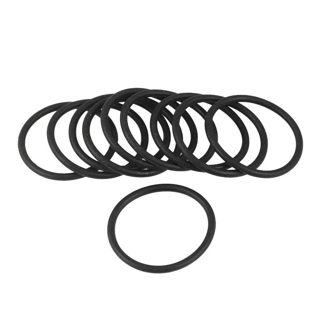 High quality 10 Pcs Industrial Flexible Rubber Black O Ring Seal Washer