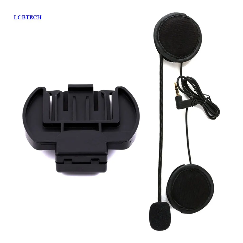 

Suitable for V6V4 and V6 Pro universal Bluetooth moto helmet intercom accessories helmet clip bracket 3.5 interface moto headset