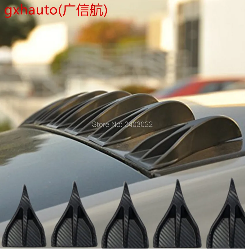 

Locomotive spoiler racing Air Vortex Generator Diffuser Shark Fins 8pcs set kit for Spoiler Roof Wing Carbon Fiber (ABS)