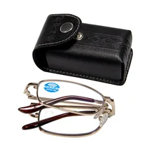 Золотая полная оправа для мужчин и женщин, складной синий светильник, блокирующие очки для чтения, прогрессивные Мультифокальные очки для дальнозоркости, подарки для родителей