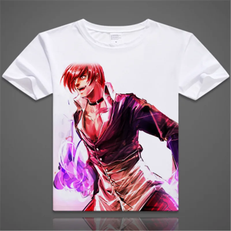 Мужская футболка с короткими рукавами the king of fighters Iori Yagami Leona кё Кусанаги