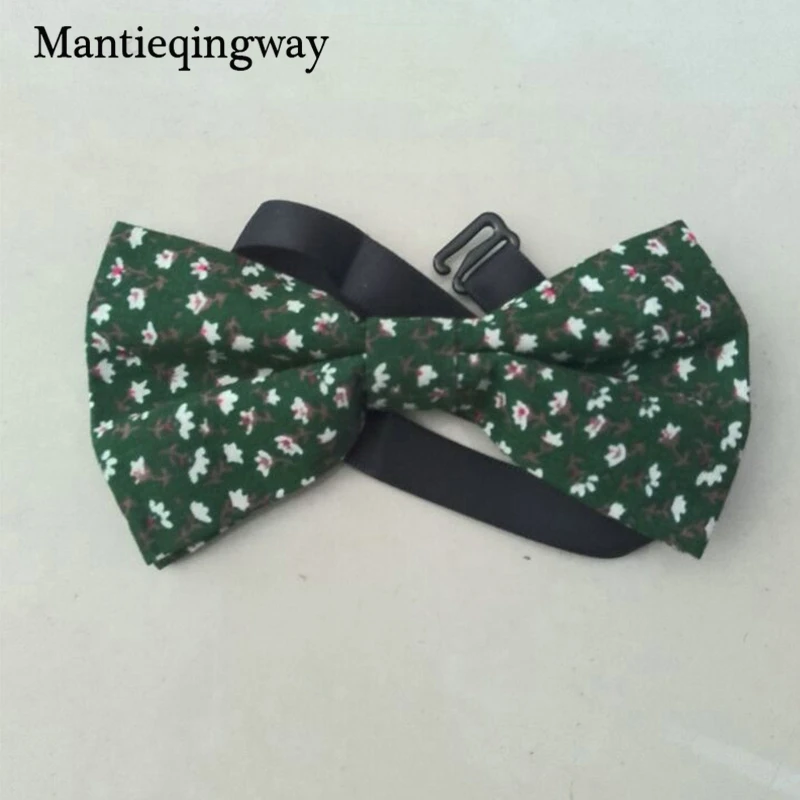 Mantieqingway Винтажный Мужской Хлопковый цветочный галстук-бабочка с принтом для мужчин жениха Свадебные гравата, тонкий смокинг Vestidos Skinny Cravat