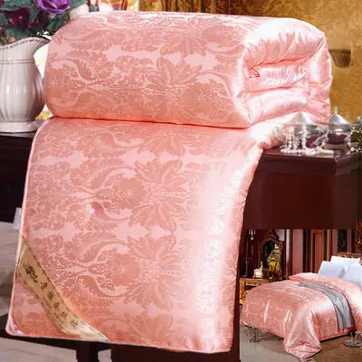 

2kg Svetanya Natural/Mulberry Silk Kapok Comforter Hand-made Twin Queen King Full size Blanket Quilt Plaid Bedding Filler