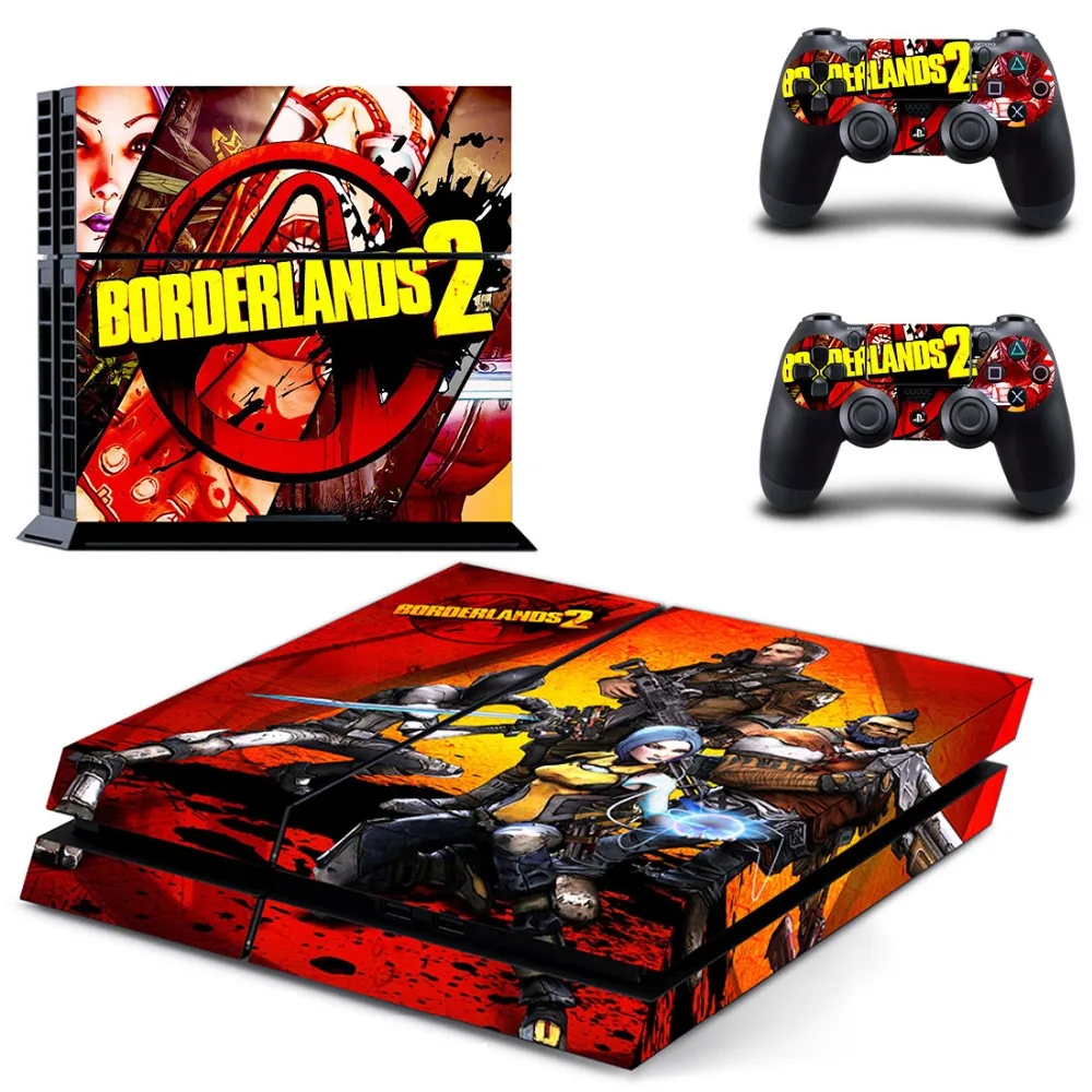 

Borderlands 2 PS4 Stickers Play station 4 Skin Vinilo Sticker For PlayStation4 PS 4 Console and Controller Skins Pegatinas
