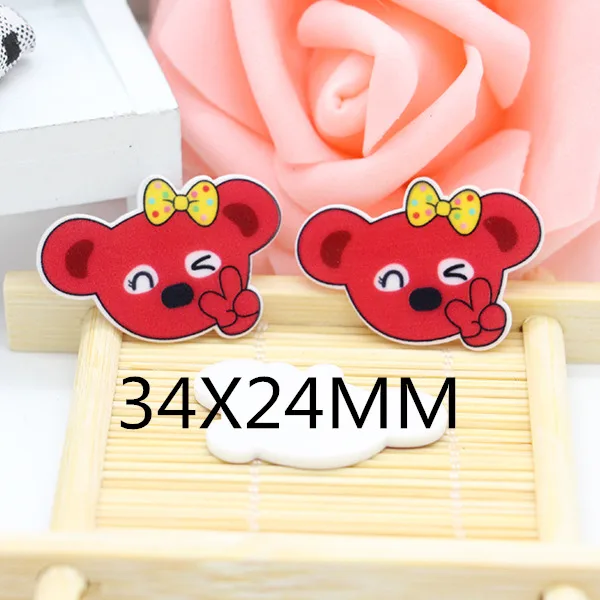 Free shipping 25pcs/lot 34*24MM cartoon character planar resin BIHAIYUAN | Дом и сад