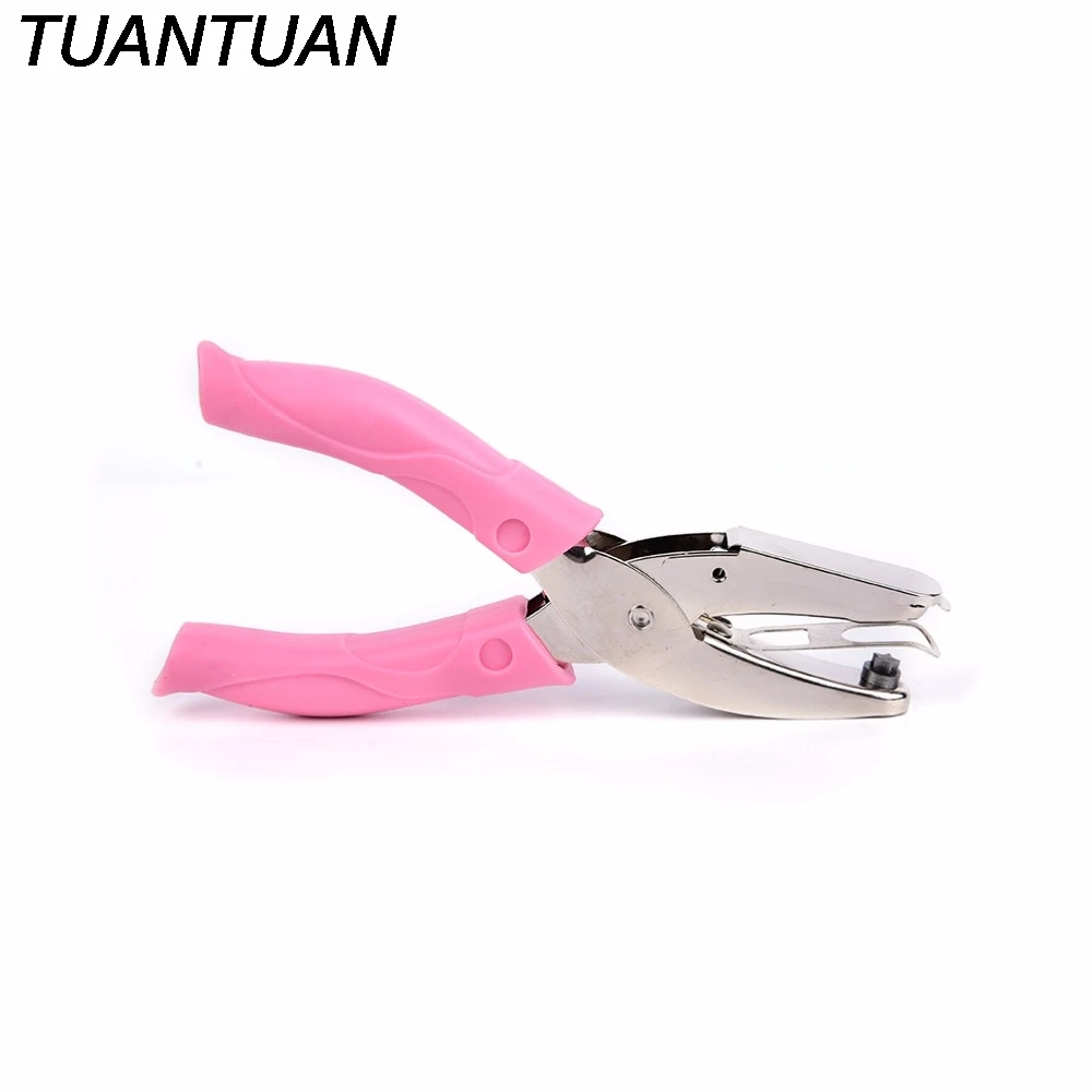 

1 PC Pink Grip Paper Punch Hand-held Star Shape Hole Puncher For Greeting Card Scrapbook Notebook Puncher Hand Tool
