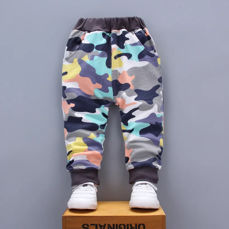 Boy Sports Pants Boy Cotton Camo Casual Pants baby boys pants