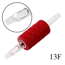 13FT "(25 мм) 20 шт красный накатанный одноразовый зажим для нанесения татуировки трубки с наконечниками Профессиональный для тату аксессуар оборудование поставка оборудования