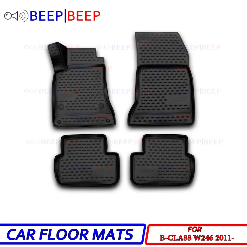 

For Mercedes Benz B-Class W246 2011- car floor mats carpets auto floor mat dust water proof car styling interior decoration