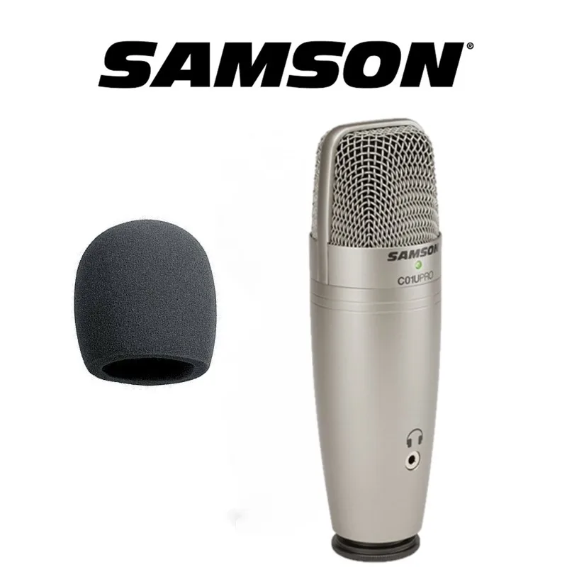 Samson C01u Pro с бесплатной ветровой губкой Usb конденсаторный микрофон для студийной записи музыки youtube видео