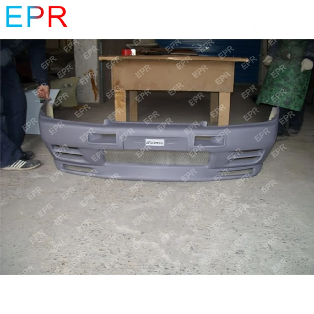 

For Nissan Skyline R32 GTS Glass Fiber Front Bumper Body Kit Auto Tuning Part For GTR R32 Fiberglass GTS GTR Style Front Bumper