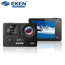EKEN H6s 4K+ Ultra HD 14MP с дистанционным управлением EIS спортивная видеокамера Ambarella A12 Чип Wifi 30 м Водонепроницаемая экшн-камера Panasonic