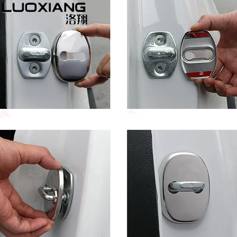 

Car Door Lock Cover For LEXUS for ES NX RX CT IS LX LS GS stickers Accessories 4ps one set