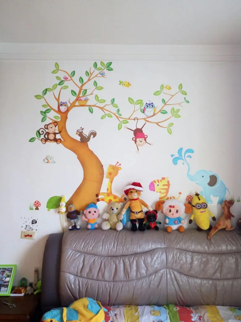Aliexpress.com : oversize dschungel tiere baum affe owl abnehmbare ...