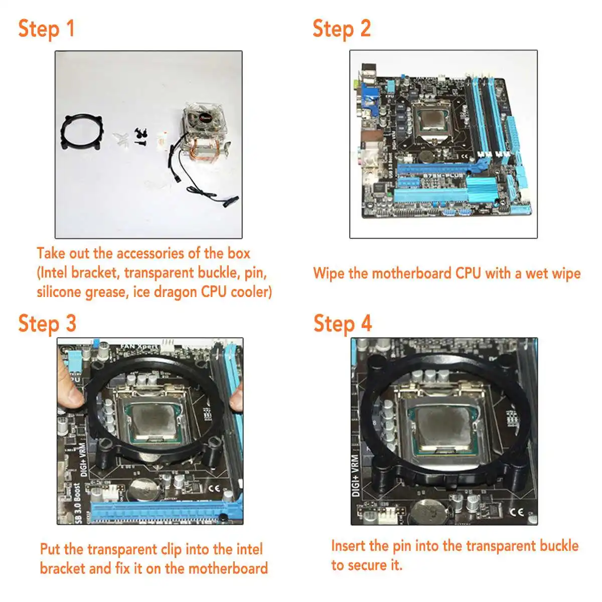 4 теплотрубки Процессор кулер для Intel LGA 1150/1151/1155/1156/1366/775 TDP 95 Вт радиатор+ 120mm вентилятор радиатора для AMD AM3+ AM3 AM2+ AM2