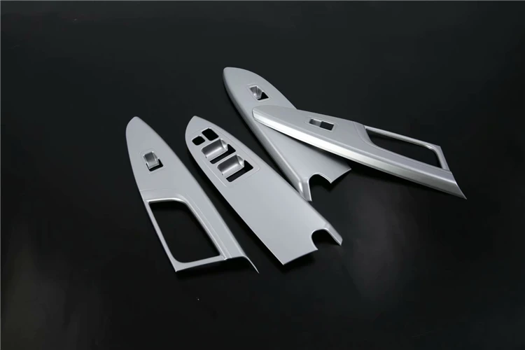 De plata/fibra de carbono de Color Interior un partes Conner cubierta adornos para Mitsubishi Eclipse Cruz 2017 2018 De plata/fibra de carbono de Color Interior un partes Conner cubierta adornos para Mitsubishi Eclipse Cruz 2017 2018