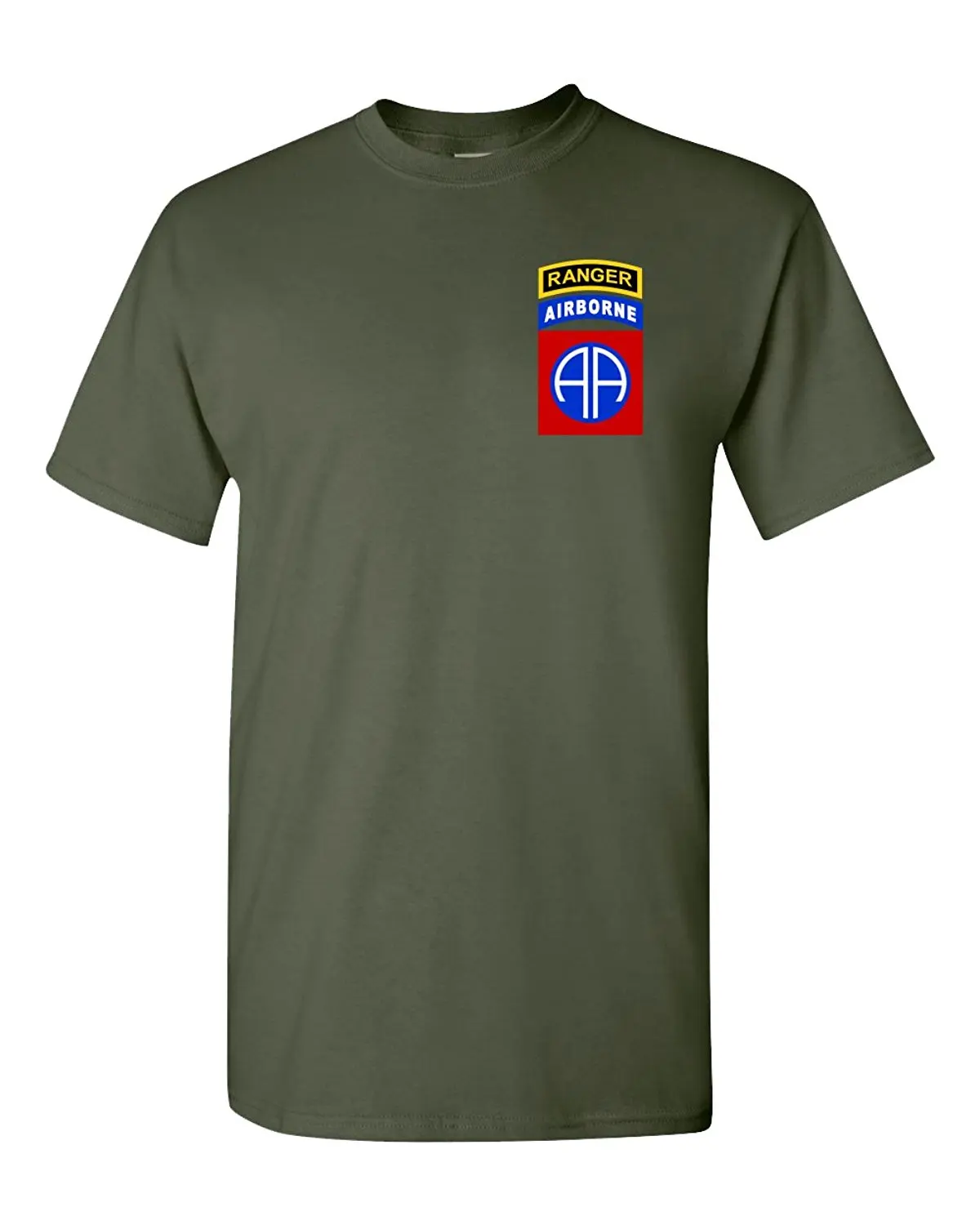 

2019 Fashion Summer Style 82nd Airborne Division RANGER TAB Badge Army T-Shirt Tee shirt