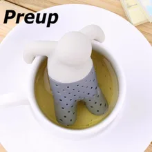2017 Tea Strainer Interesting Life Partner Cute Mr Teapot Silicone Tea Infuser Filter Teapot for Tea