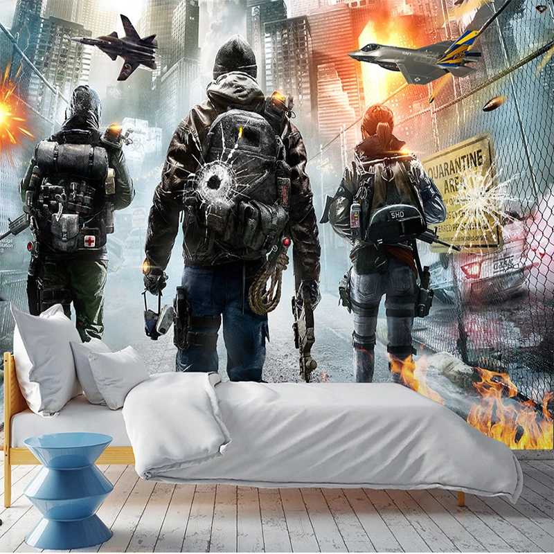 

Modern Warfare 3D Wallpaper Bar KTV Living Room Sofa Bedroom Background Home Environment Friendly Waterproof Mural Wall Covering