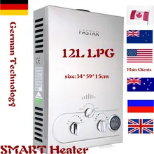 Grande remise prix spécial maintenant! Précipité 12l Lpg Propane gaz eau chaude chaudière instantanée sans réservoir en acier inoxydable Lcd Ce approuvé