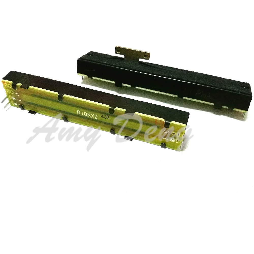 5pcs/lot Taiwan 8.8 cm go rail sliding potentiometer B10K single fader type T axis 8MM | Электронные компоненты и