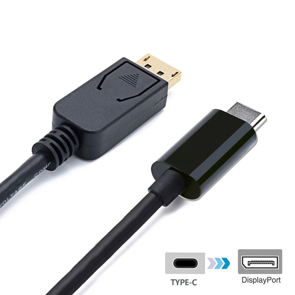 MLLSE USB-C 3,1 к DisplayPort DP 4 K UHD HDTV кабель Замена подходит для MacBook Ноутбук Chromebook CB0523