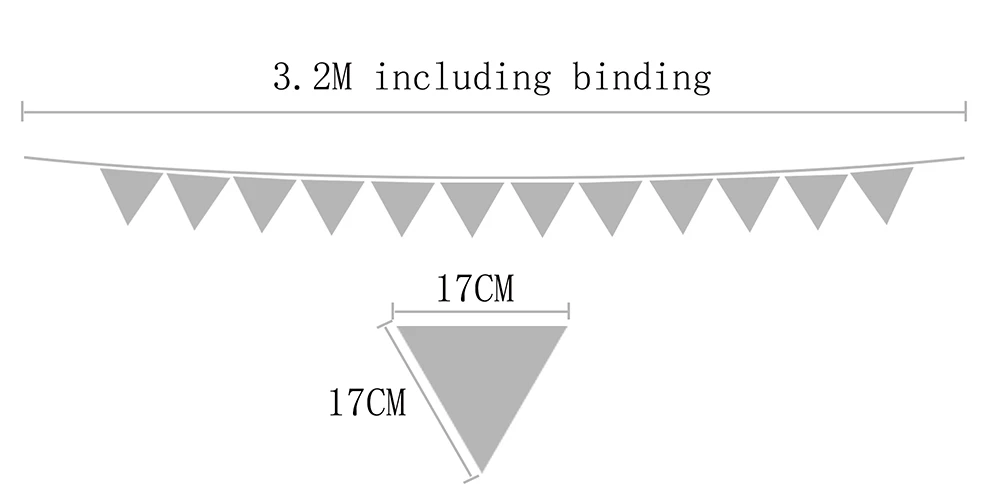 12pc bunting