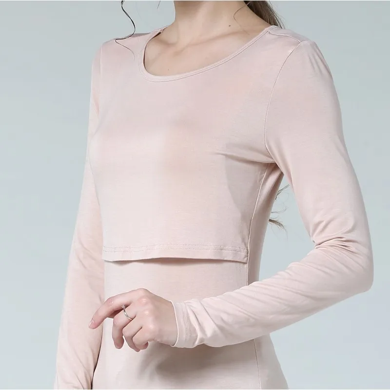 Materno para Mulheres Alto de Maternidade Emoção Mães Gravidez Maternidade Roupas Outono Manga Longa Tops Aleitamento Grávidas Enfermagem T-shirt 12 tops for pregnant women