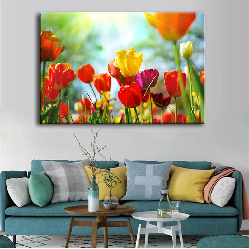 flower wall art painting